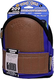 TROXELL USA SuperSoft Leatherhead Kneepads - (Large Size/Royal Blue)