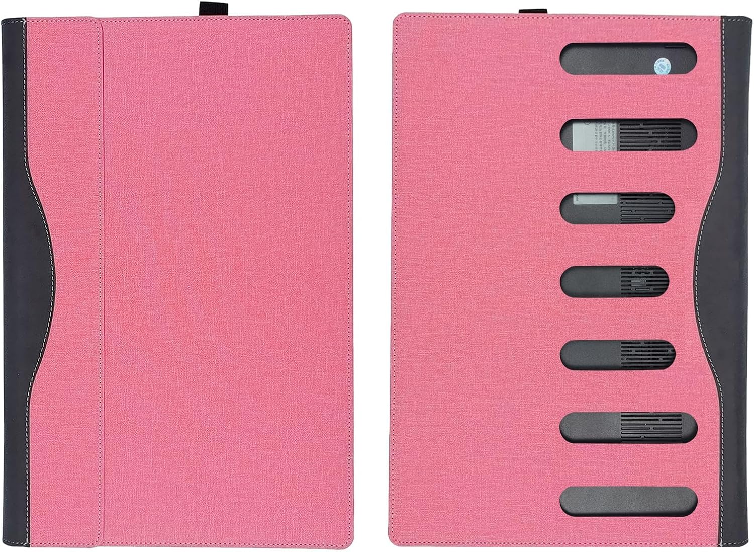 Laptop Cover Case for ASUS Vivobook 15 (X1504)(F1504) 15.6" [not Compatible with Any Other Model] 2-in-1 PU Leather Detachable Notebook Sleeve Computer Bag Protective (Pink)
