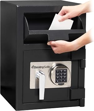 SentrySafe Depository Safe, Large Digital Money Safe, 0.94 Cubic Feet, DH-074E