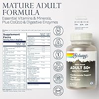 Vista 2 de Solaray Once Daily Adult 50+ Complete Multivitamin for Women & Men, Essential Vitamins & Chelated Minerals for Healthy Energy, Heart, Brain & Immune
