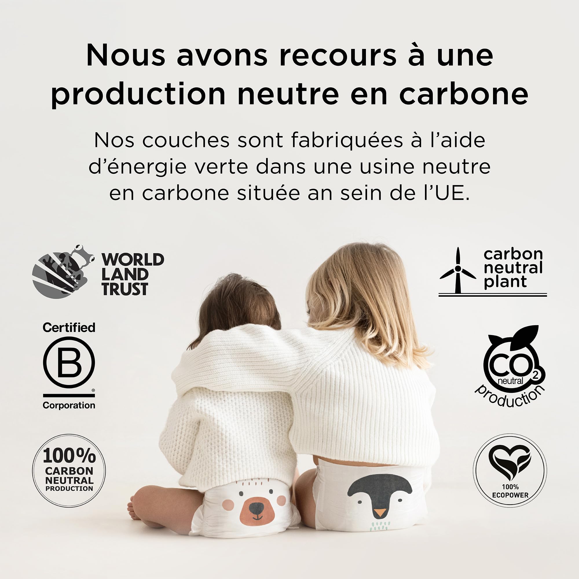 Kit & Kin Couches Culottes Taille 7 (17+ kg), 96 Pièces, Couche Pants Hypoallergéniques à Base de Plantes, Protection Anti-Fuites Supérieure Jusqu'à 12h, Vegan & Sans Cruauté