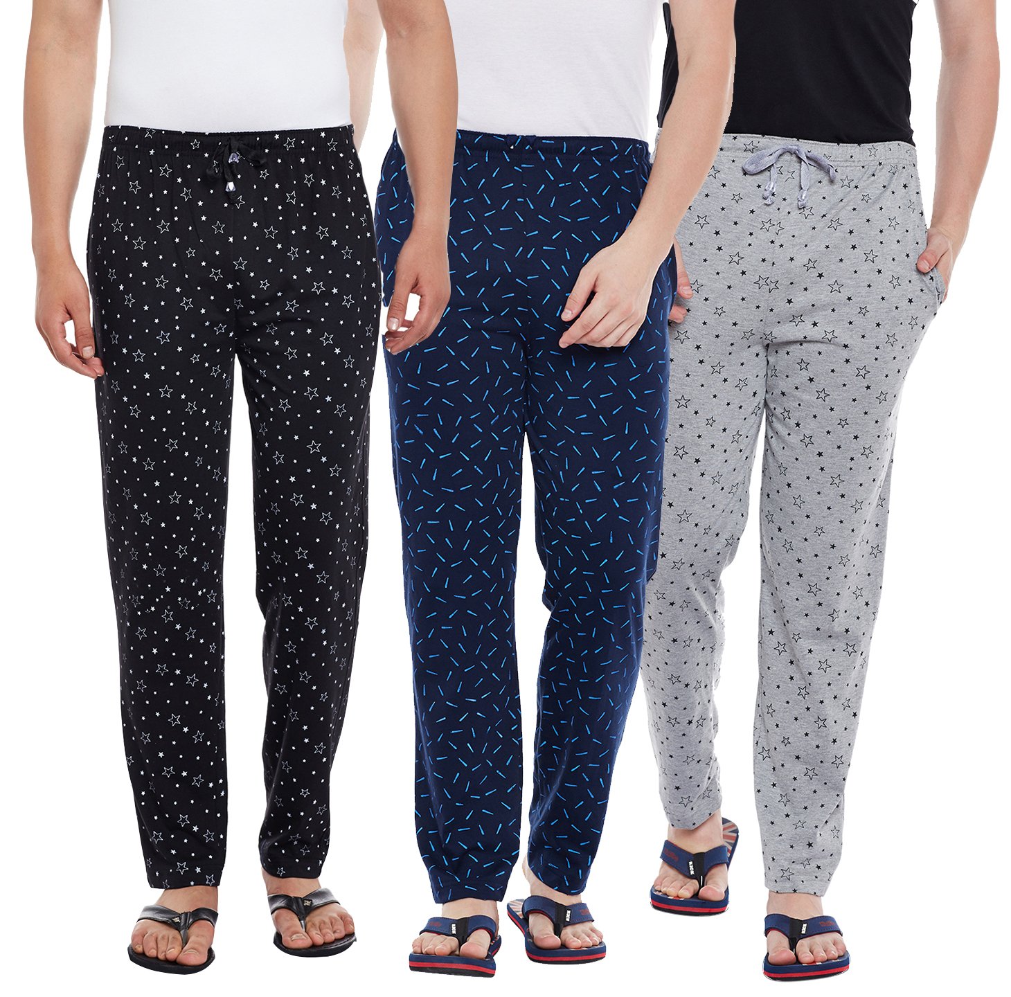 Multicolor Men Trackpants Pack of 3 -D1PRT-1B1M3N_003-L