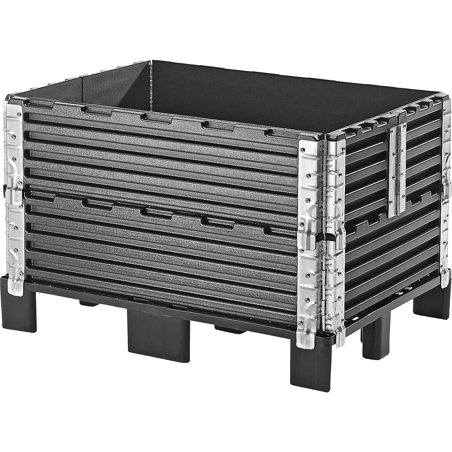 kaiserkraft | ramka z tworzywa sztucznego | VE 2 szt. | do palet 600 x 400 mm | składana po przekątnej | z 4 zawiasami