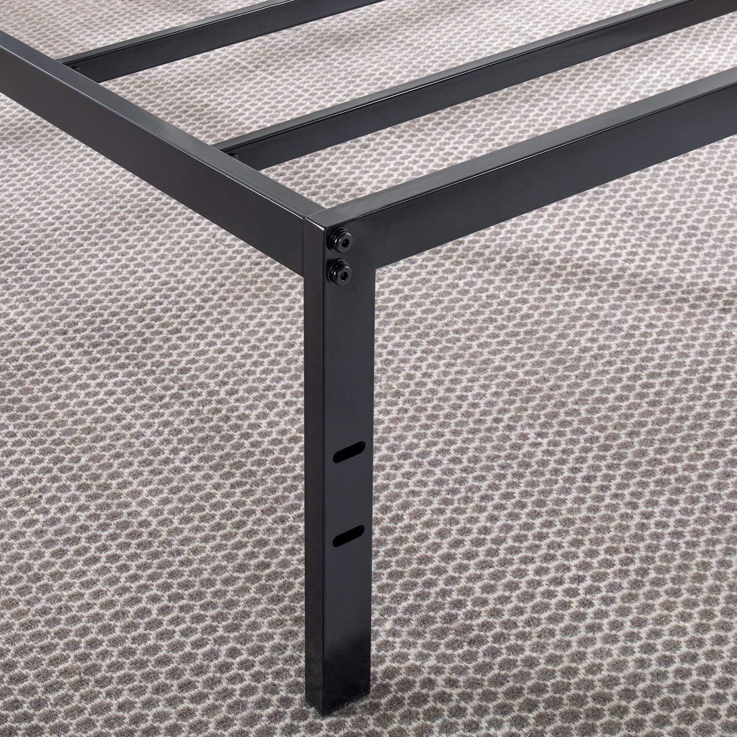 Best Price Mattress 14 Inch Metal Platform Beds w/ Heavy Duty Steel Slat Mattress Foundation (No Box Spring Needed), Black : Home & Kitchen