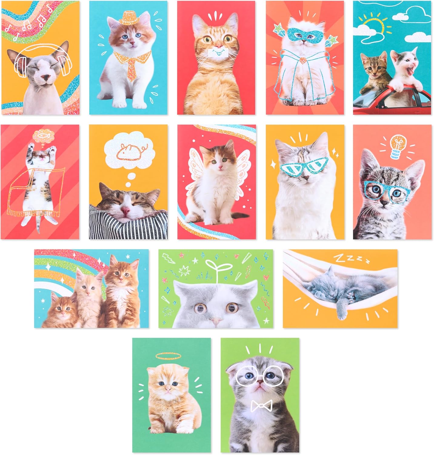 American Greetings Blank Cards and Envelopes Assortment Box, Funny Dogs, 15 count (Pack of 12)