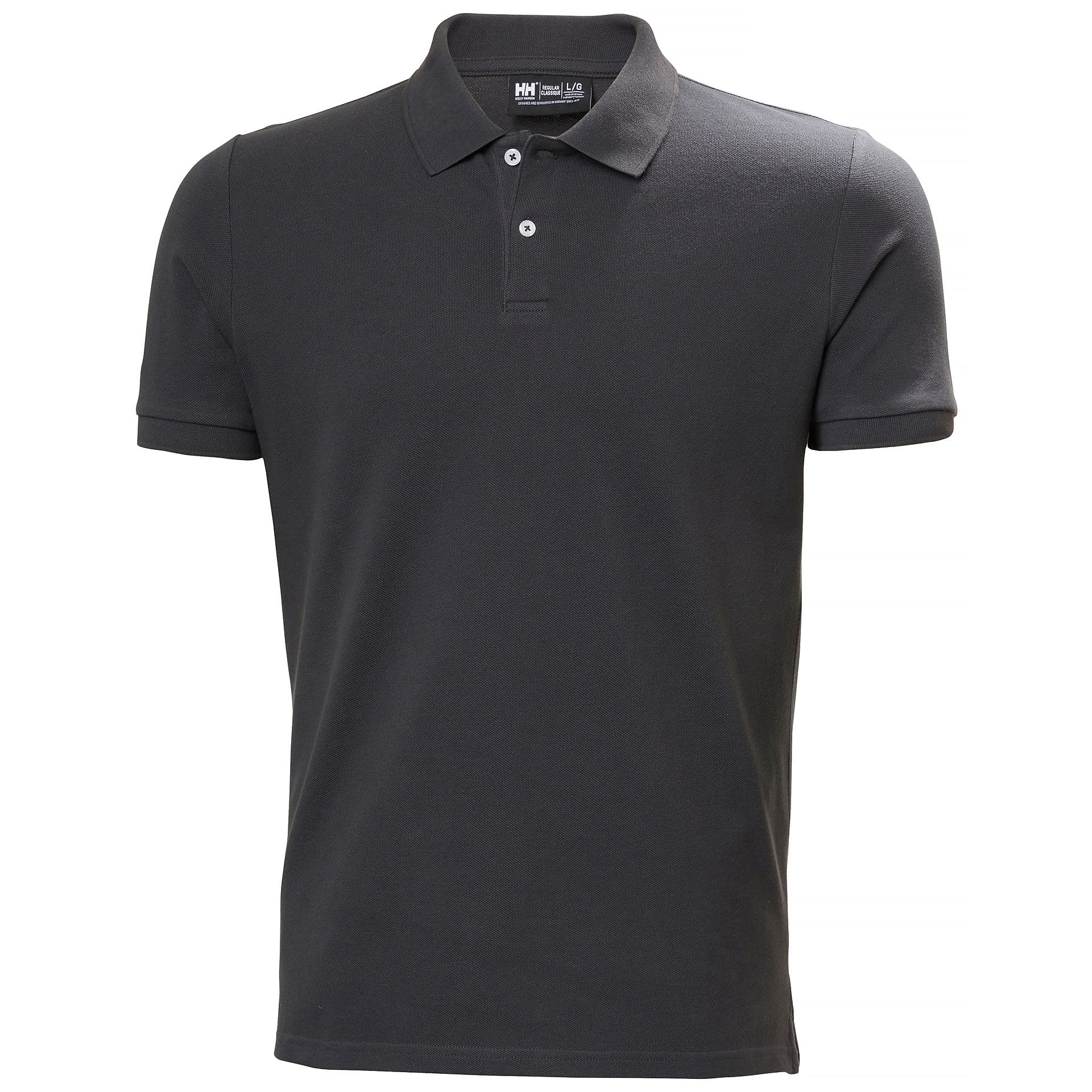 Helly Hansen Mens Crew Polo, Ebony, 3XL