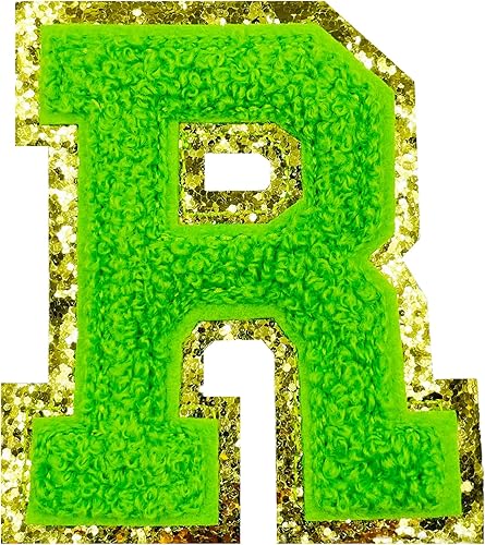 Miniatura 101 de Jongdari Letras termo-adhesivas de felpilla para ropa, parches de letras del alfabeto con brillantina para coser, con adhesivo planchado, 4