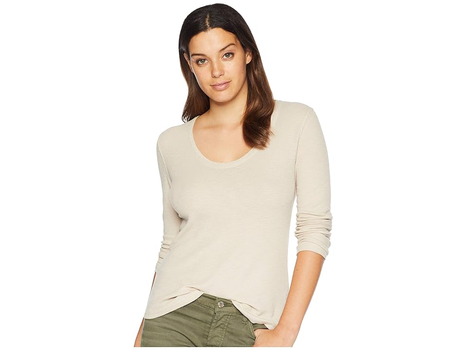 

Lilla P Back Seam Scoop (Pebble) Women's Clothing
