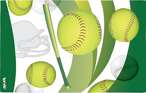 Miniatura 2 de Tervis Vaso de softballs con envoltura y tapa verde lima, 16 onzas, transparente Clásico