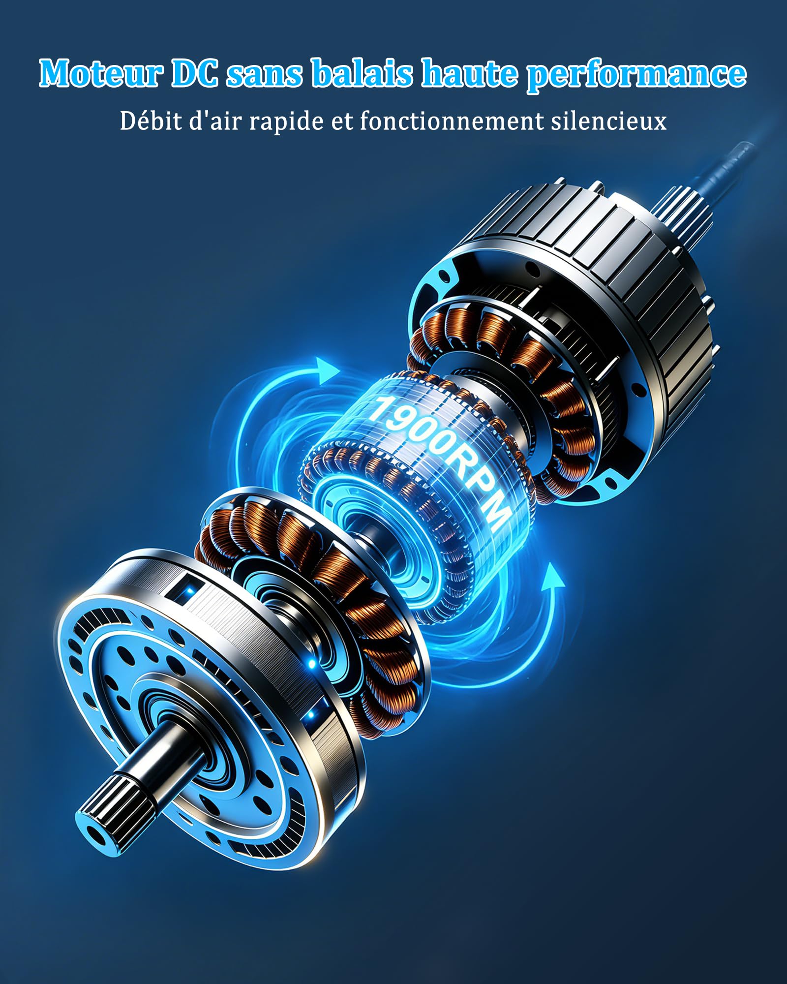 ThomP Ventilatore a Torre Senza Pale – Funzionamento Silenzioso, 24 Velocità, 3 Modalità, Oscillazione 75°, Timer 12H, 4 Colori LED, Telecomando per soggiorno, ufficio e camera