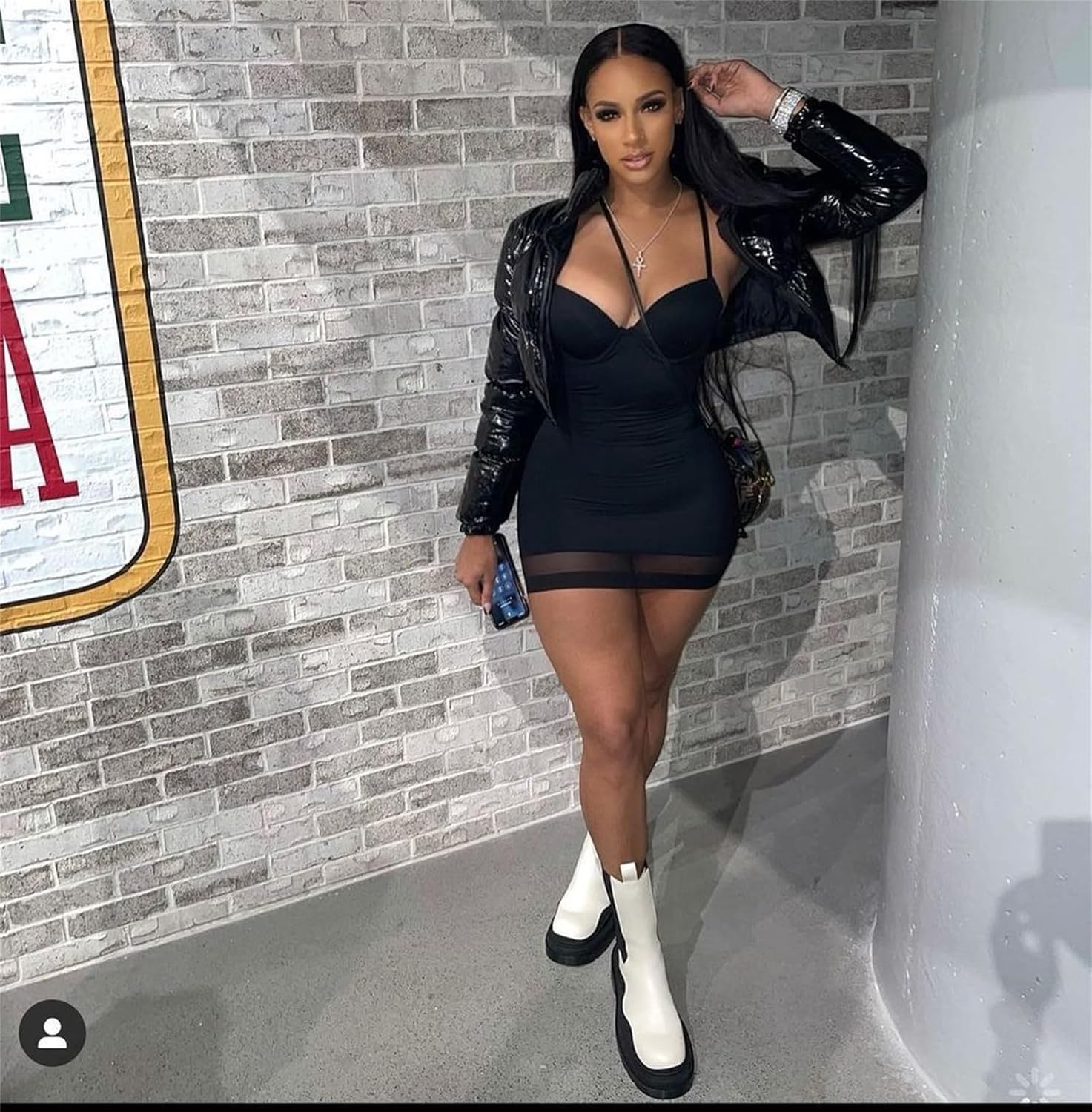 Women Sexy Spaghetti Strap Bodycon Mini Dress Sweetheart Neckline Mesh Hem Short Dresses for Club Party Night - Image 3