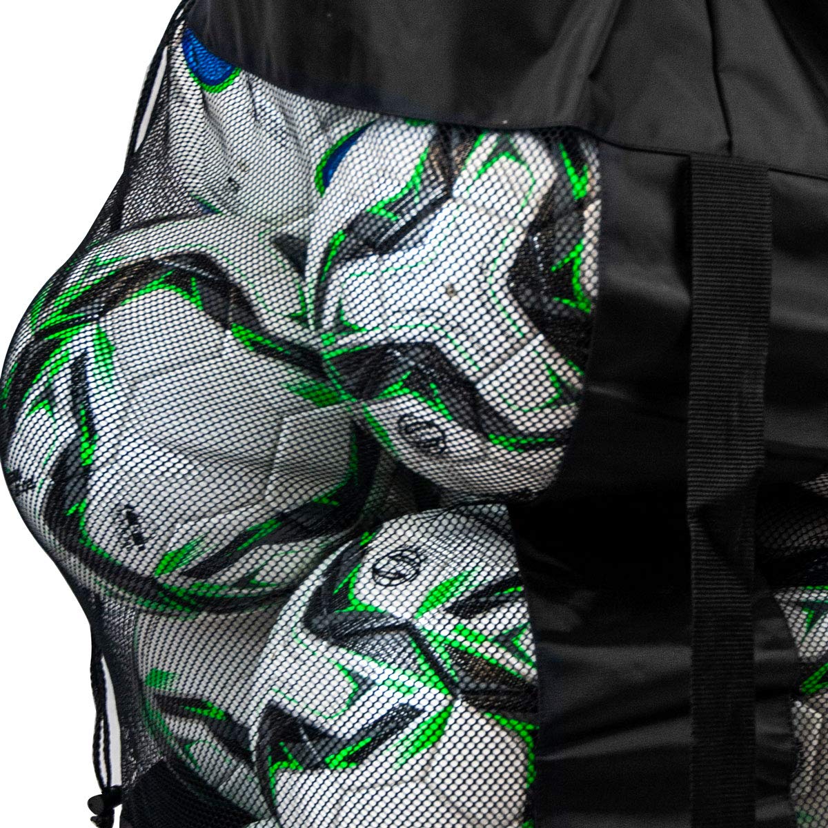 Soccer Innovations Heavy Duty Ball Bag Polyester w/mesh Draw String Bag. Holds 12-15 Balls