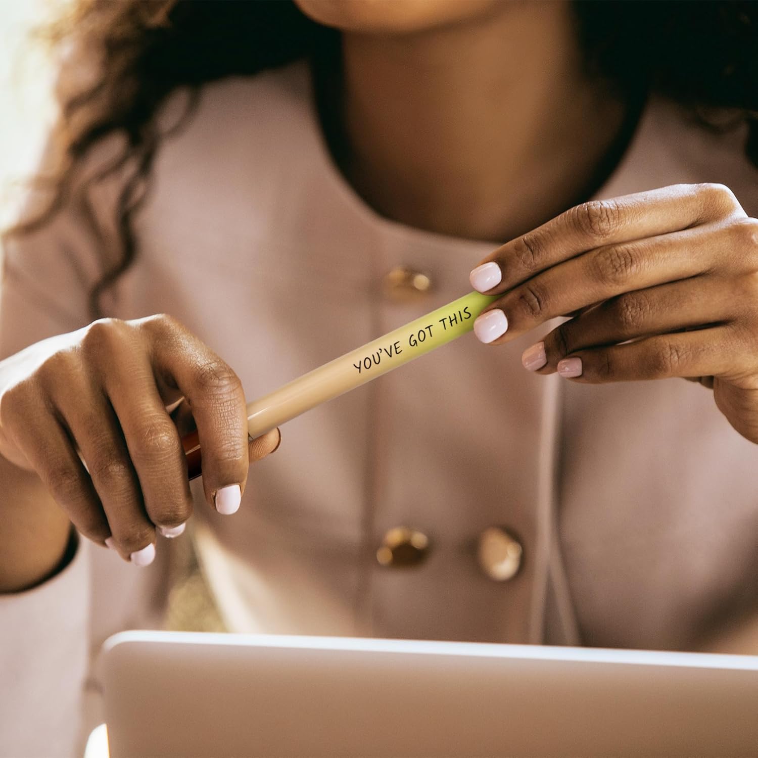 MESMOS 3pk 0.7mm Fine Point Gel Ink Pen Set, Boss Lady Inspirational Gifts for Women, Journaling Pens for Women, Gifts for Friends Female, Aesthetic Fancy Nice Black Gel Planner Pens - Image 9