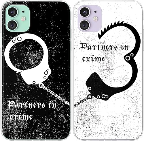 Miniatura 3 de Mertak Fundas a juego compatibles con iPhone 16 15 Pro Max 14 Plus 13 12 Mini 11 SE XS S25 S24 Esposas de silicona Lindas fundas blancas de socios