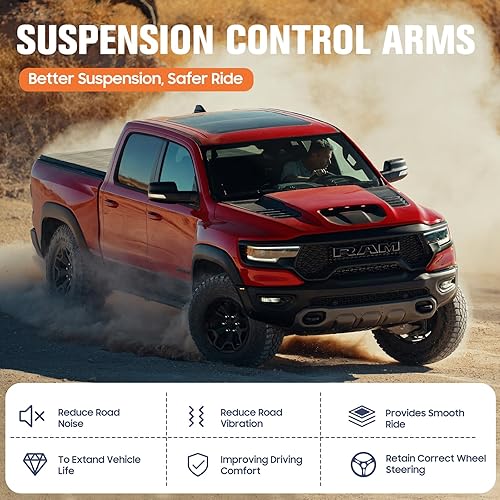 Miniatura 6 de Brazos de control superiores delanteros de suspensión de elevación de 2-4 pulgadas con rótula para Toyota Tundra 2007-2023, para Sequoia 2008-2023