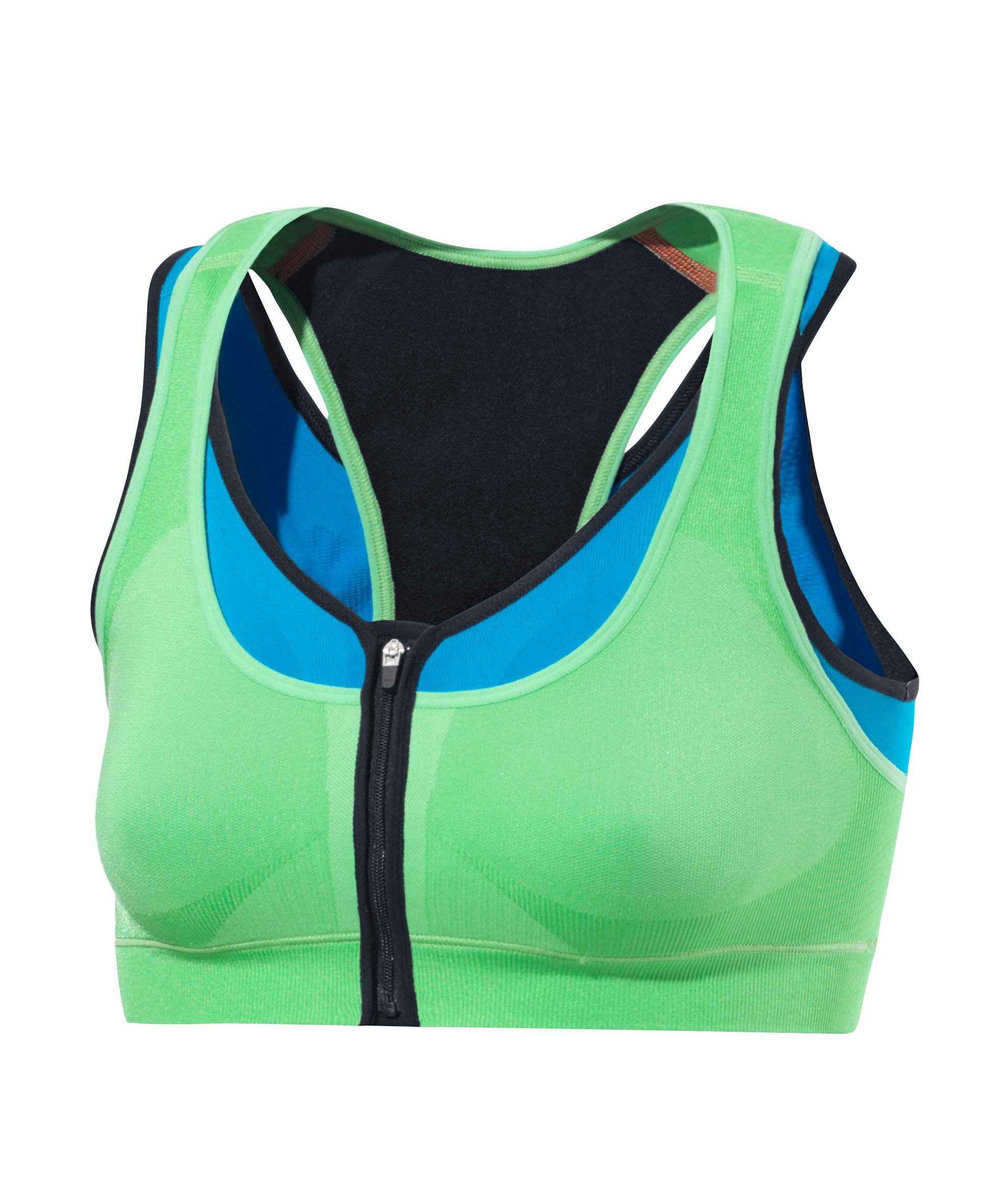 FALKE Women's Versatility High Support Sports Bra, Green (Apple 7266), L