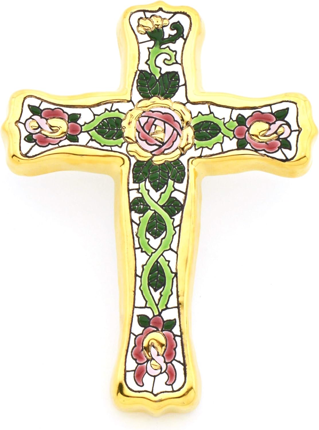ART ESCUDELLERS Handmade Christian Cross Wall Art for Home Decor, Jesus Crucifix Decorations for Catholic and Religious People with Faith