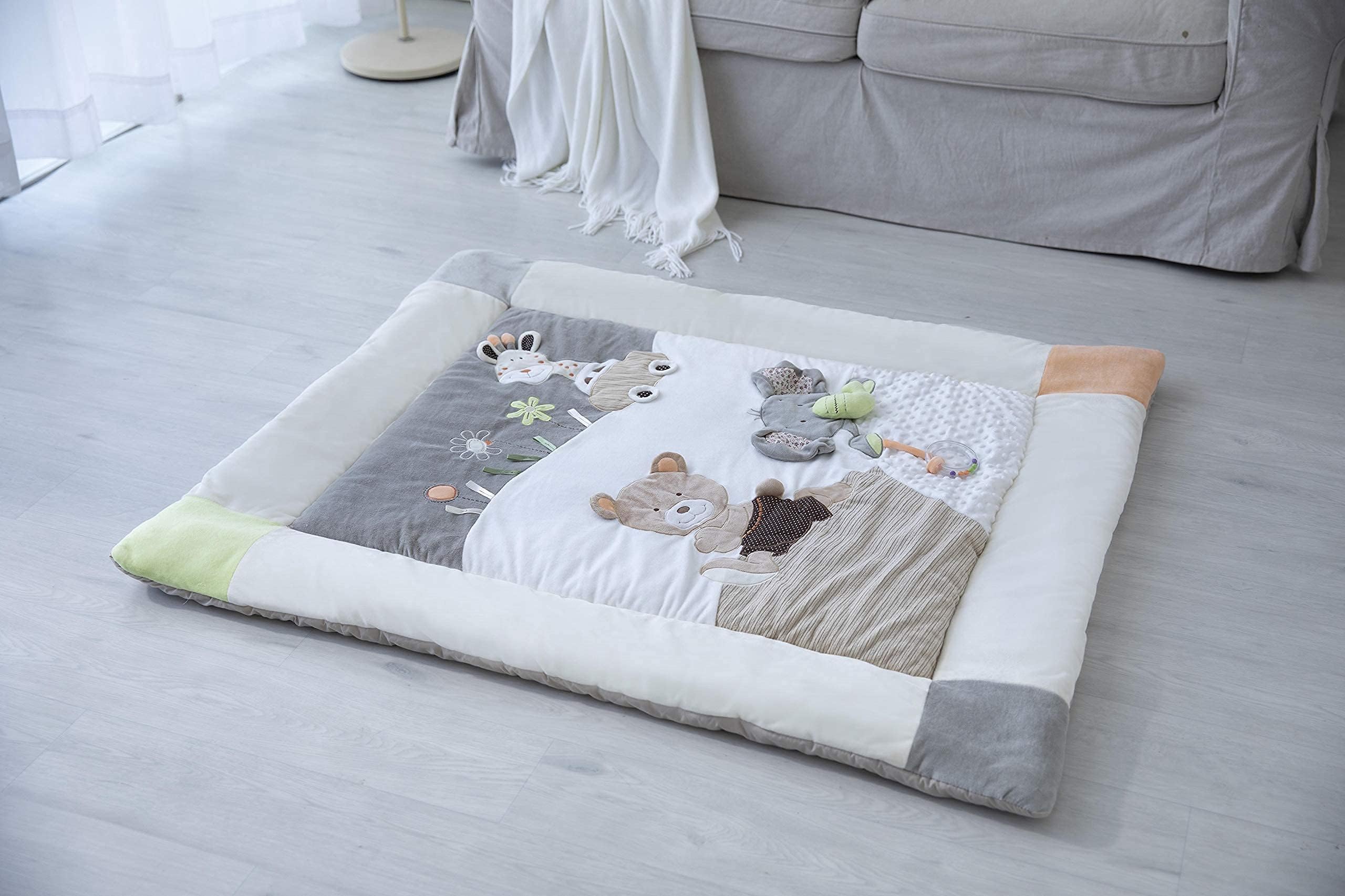 MiniDream Soft Baby Playmat Activity Gym with Storage Bag (X-Large)