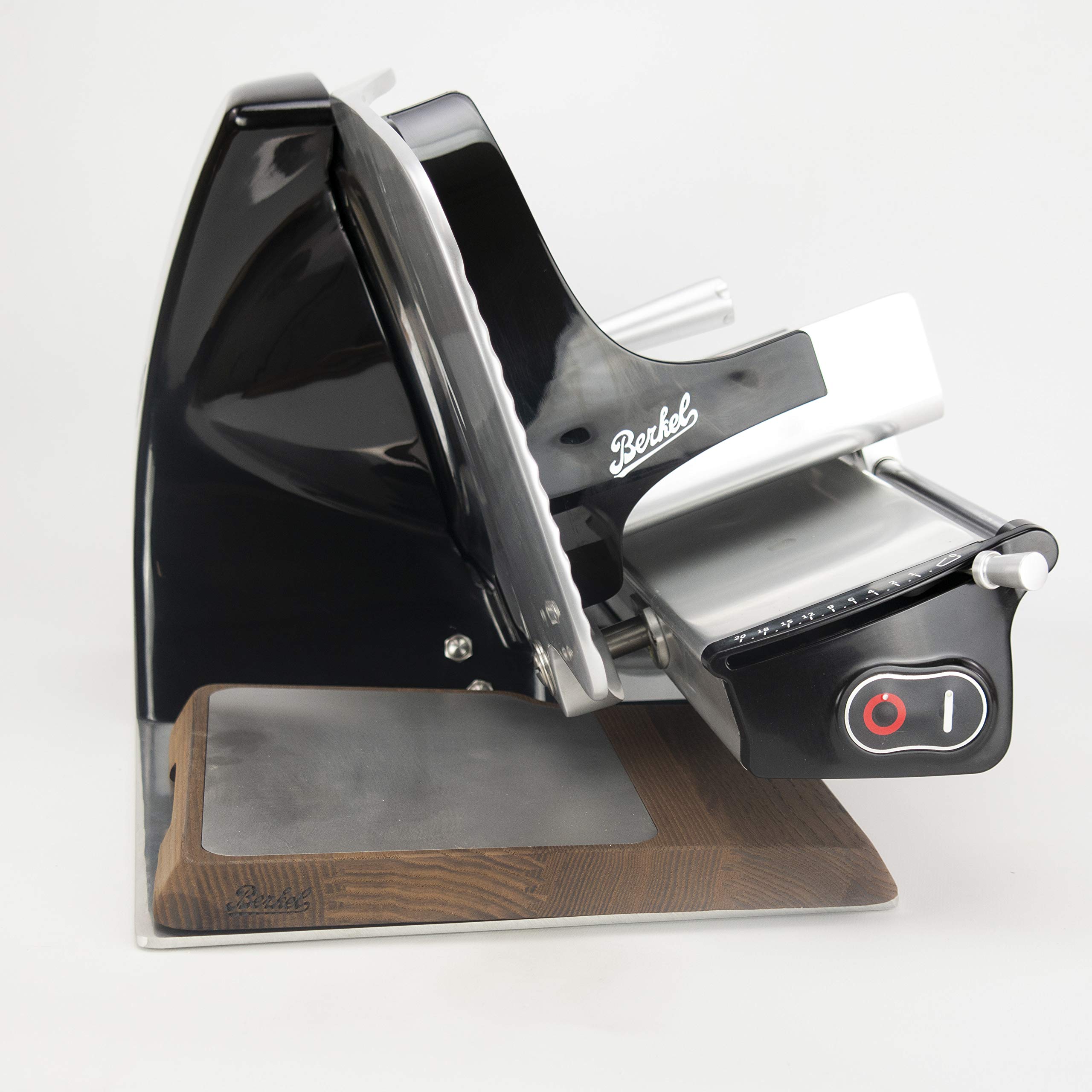 Palatina Werkstatt ® Berkel Home Line 250 Machine à découper Premium + chiffon de polissage Noir + Alu-Eschebrett