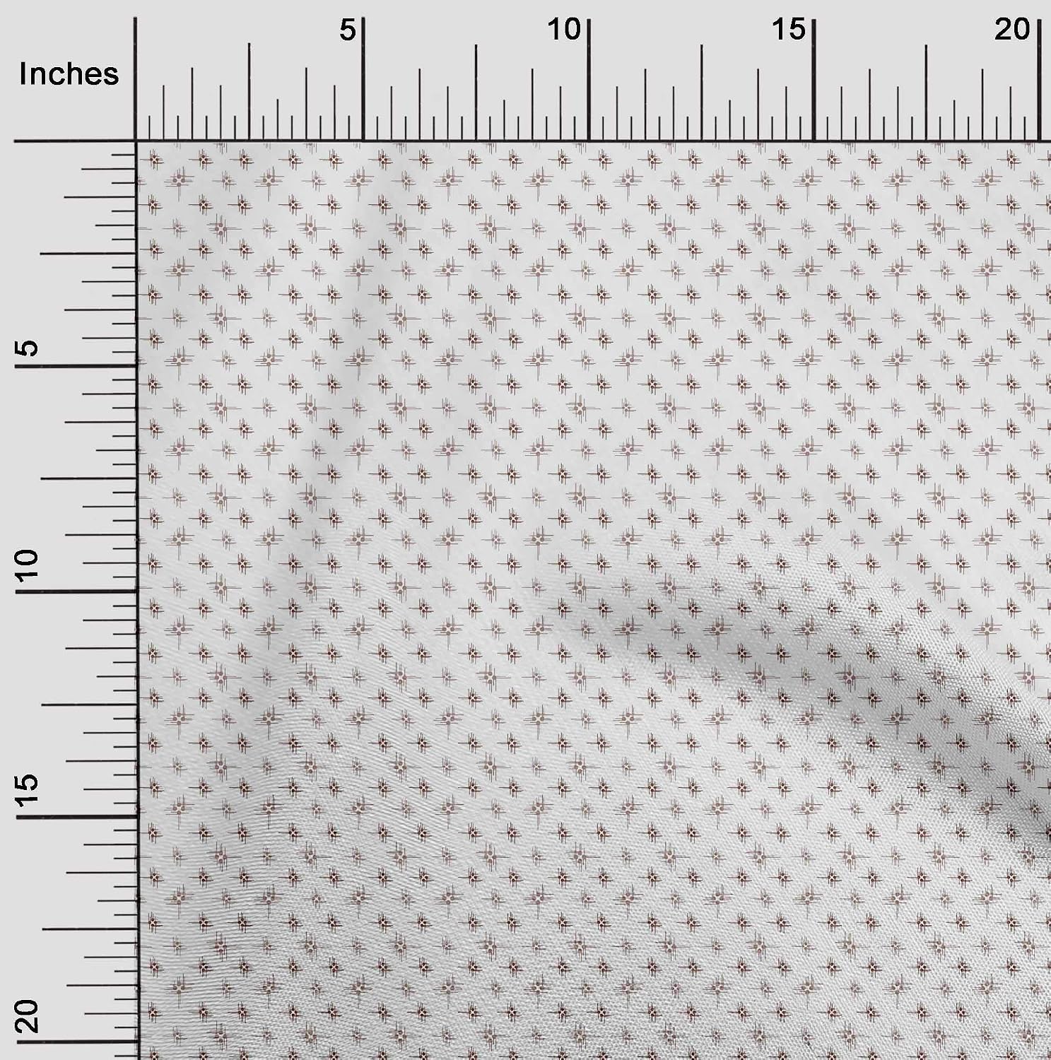 oneOone Cotton Flex Wine Fabric Line & Dot Small Craft Projects Decor Fabric Printed by The Yard 40 Inch Wide