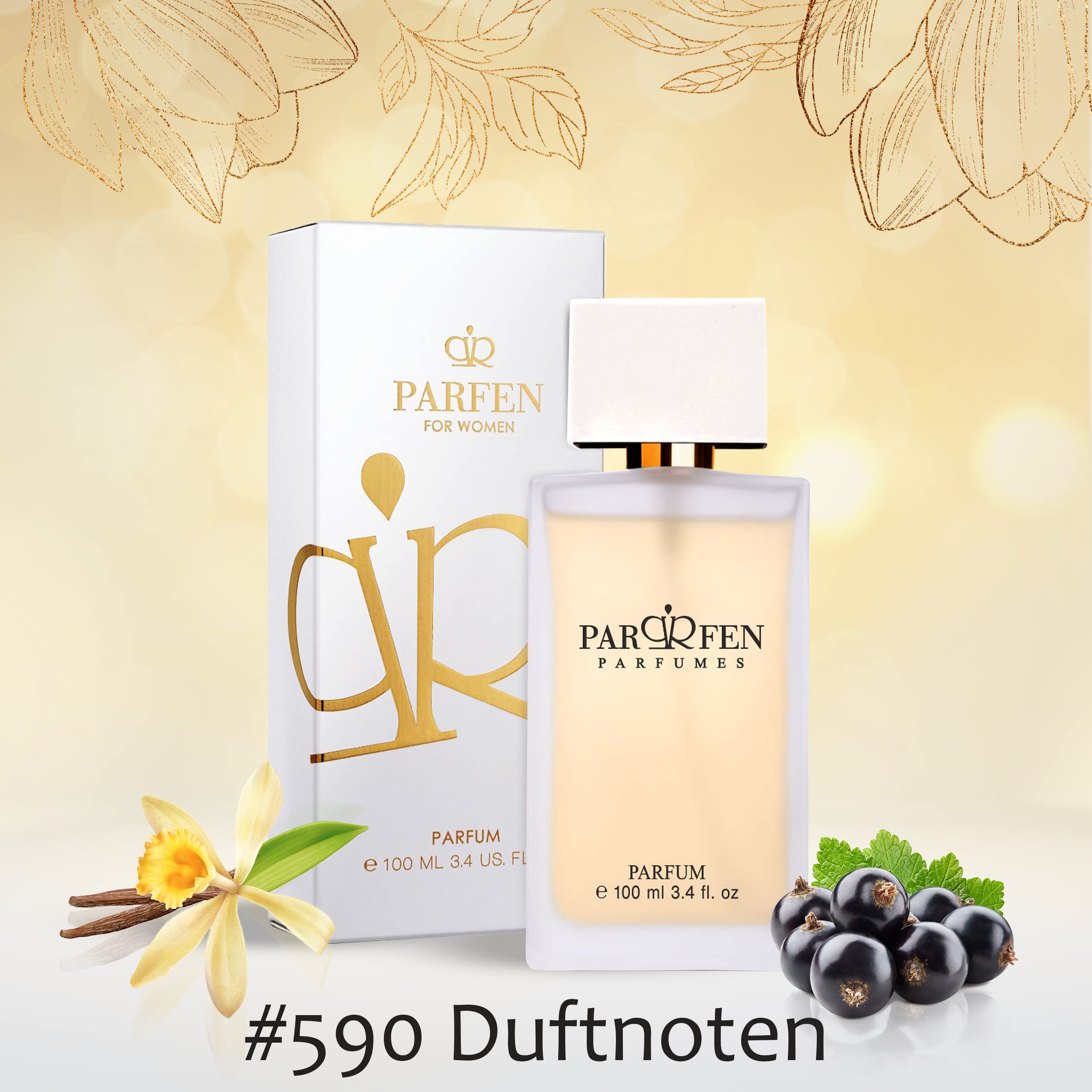 PARFEN YES - woda perfumowana dla kobiet, 100 ml silnie skoncentrowany zapach z esencjami z Francji