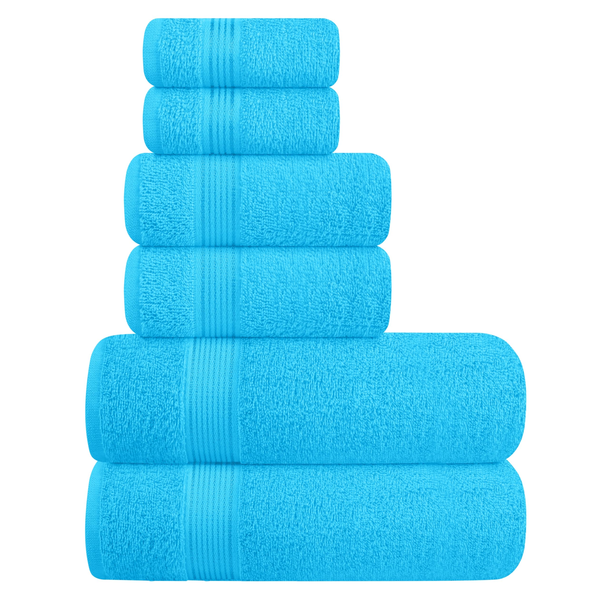 Amazon.co.jp: Elvana Home ウルトラソフト コットンタオル6枚セット