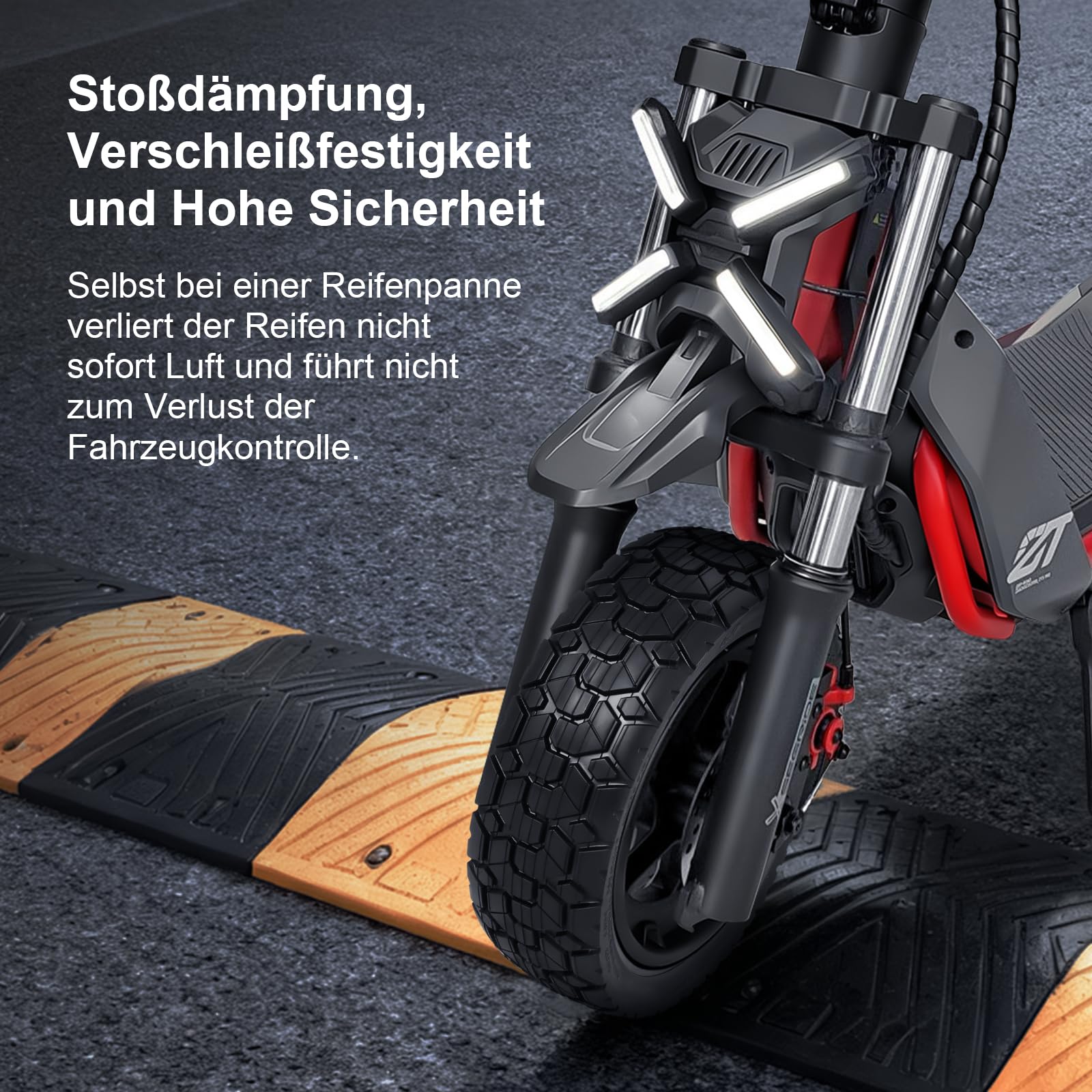 70/60-7,5 Schlauchloser Reifen für Segway ZT3 Pro/ProE/ProD/Ninebot MAX G3 D, 11 Zoll Tubeless Reifen, Verschleißfester Luftreifen Verdickte Straßenreifen Ersatzräder (1 Stück)