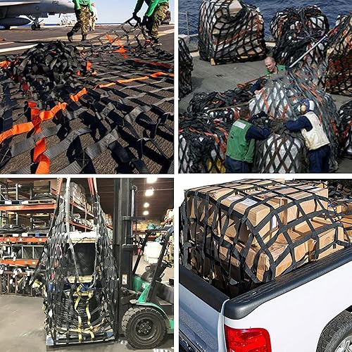 Miniatura 5 de Red de carga para cama de camioneta, personalizable, remolque, automóvil, SUV, maletero, automóvil, portaequipajes, almacenamiento de techo para