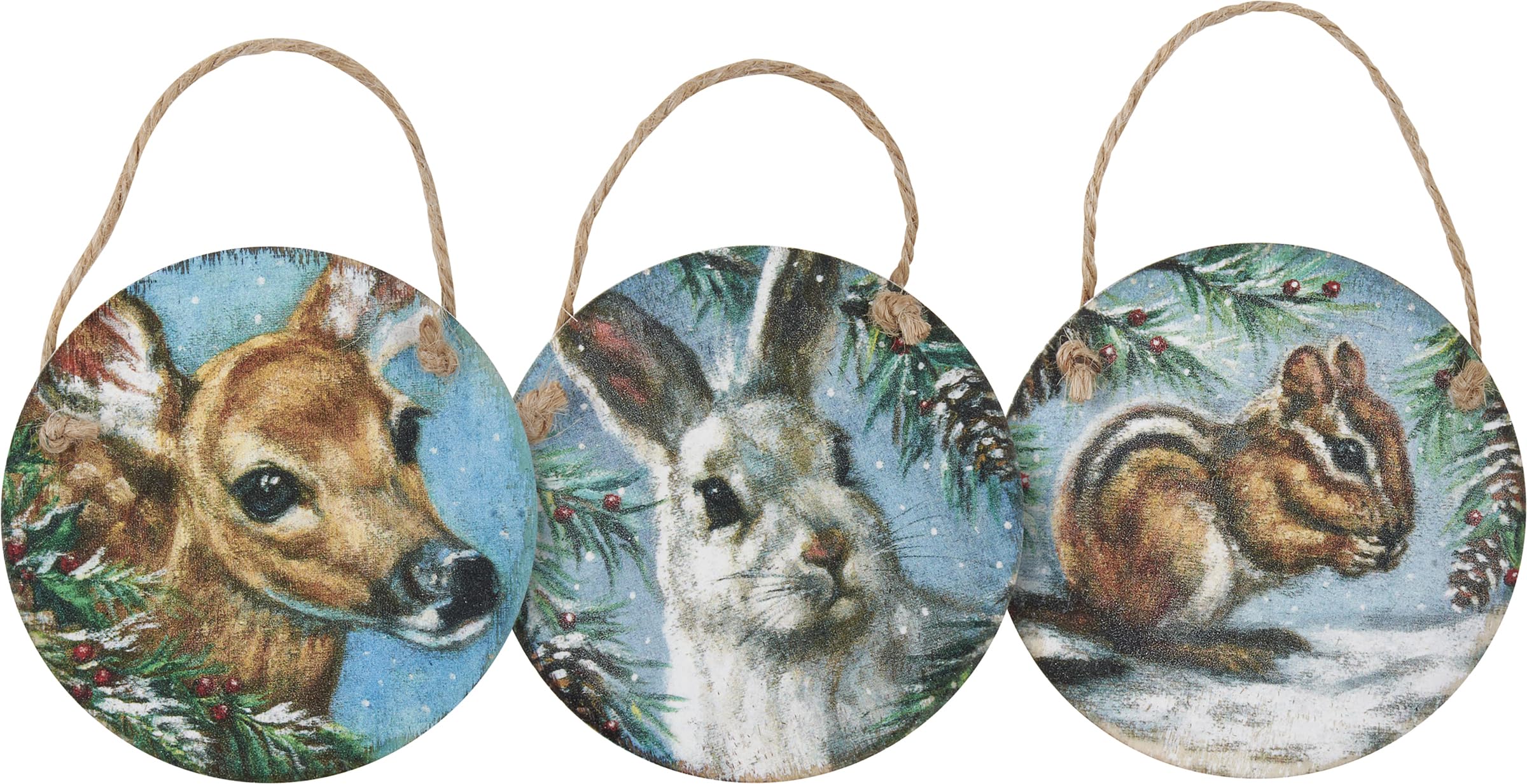 Ensemble d'ornements d'hiver Primitives by Kathy, le cadeau parfait pour amoureux de Noël