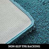 Vista 134 de MIULEE - Juego de 2 tapetes para baño, absorbentes, microfibra esponjosa y gruesa, con reverso antideslizante, lavable a máquina, para baño, ducha