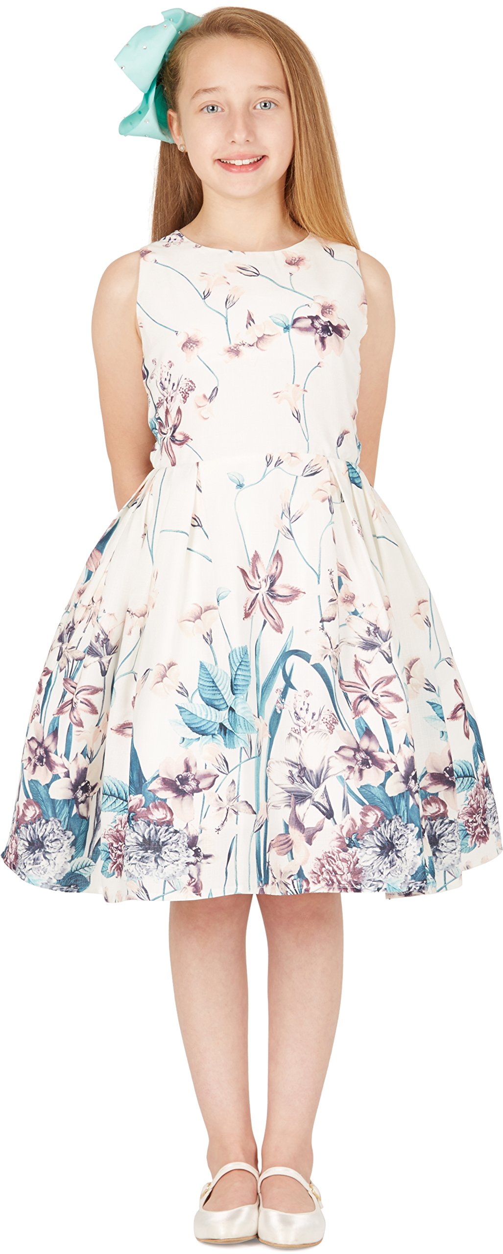 BlackButterfly Vestido Niña Kira Floral Plisado