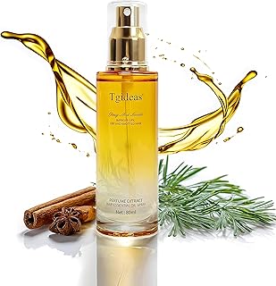 Tgideas Hair Oil Spray with Shea Butter and Jojoba Oil - Heat Protection Lightweight Anti-Frizz, Repair Split Ends, Color Protecting and Nourishing, Unisex Daily Care, 80ml