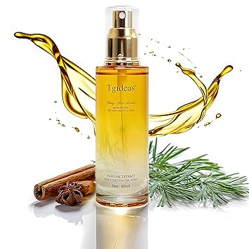 Tgideas Hair Oil Spray with Shea Butter and Jojoba Oil - Heat Protection Lightweight Anti-Frizz, Repair Split Ends, Color Protecting and Nourishing, Unisex Daily Care, 2.7 fl oz