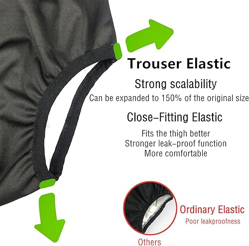 Miniatura 4 de Funda de pañales para adultos para incontinencia pantalones de tela de látex activo a prueba de fugas sin ruido reutilizables lavables pantalones de