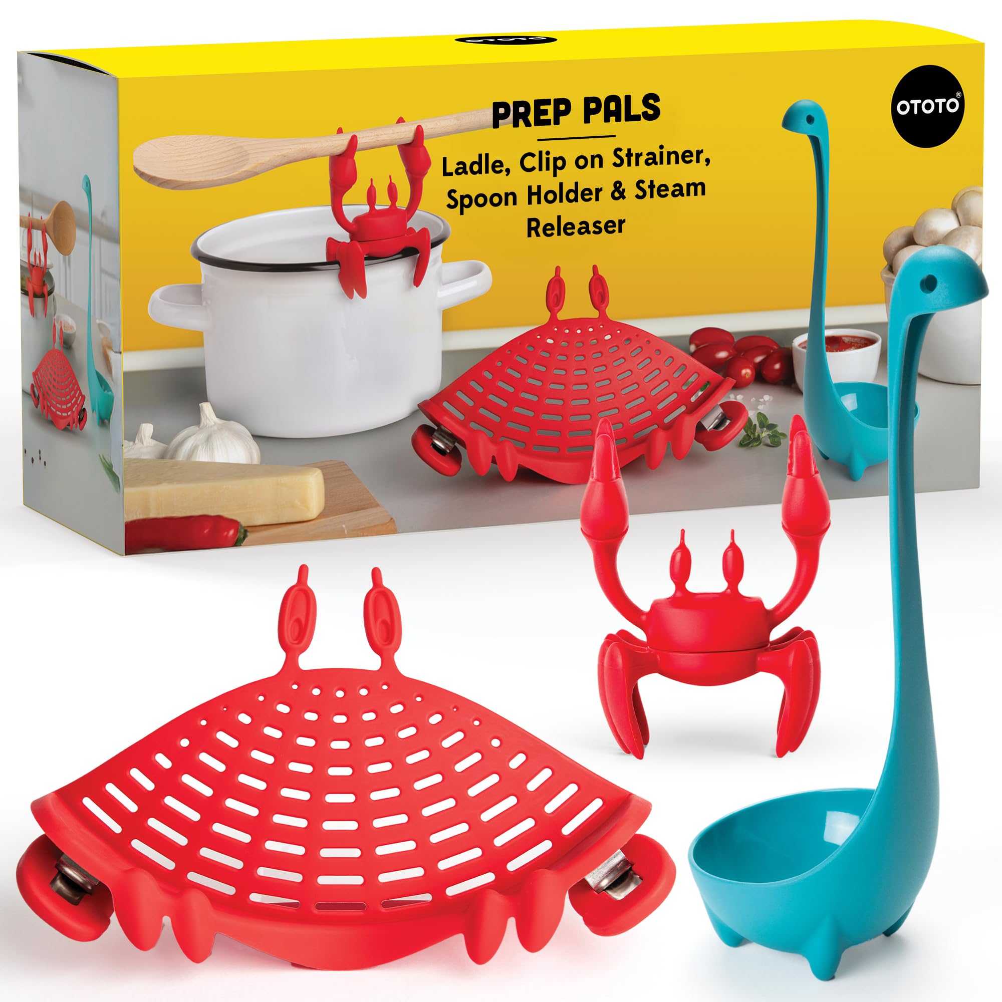 Ototo Gift bundle of Red Crab, Nessie Turquoise,Elizabat-image-11