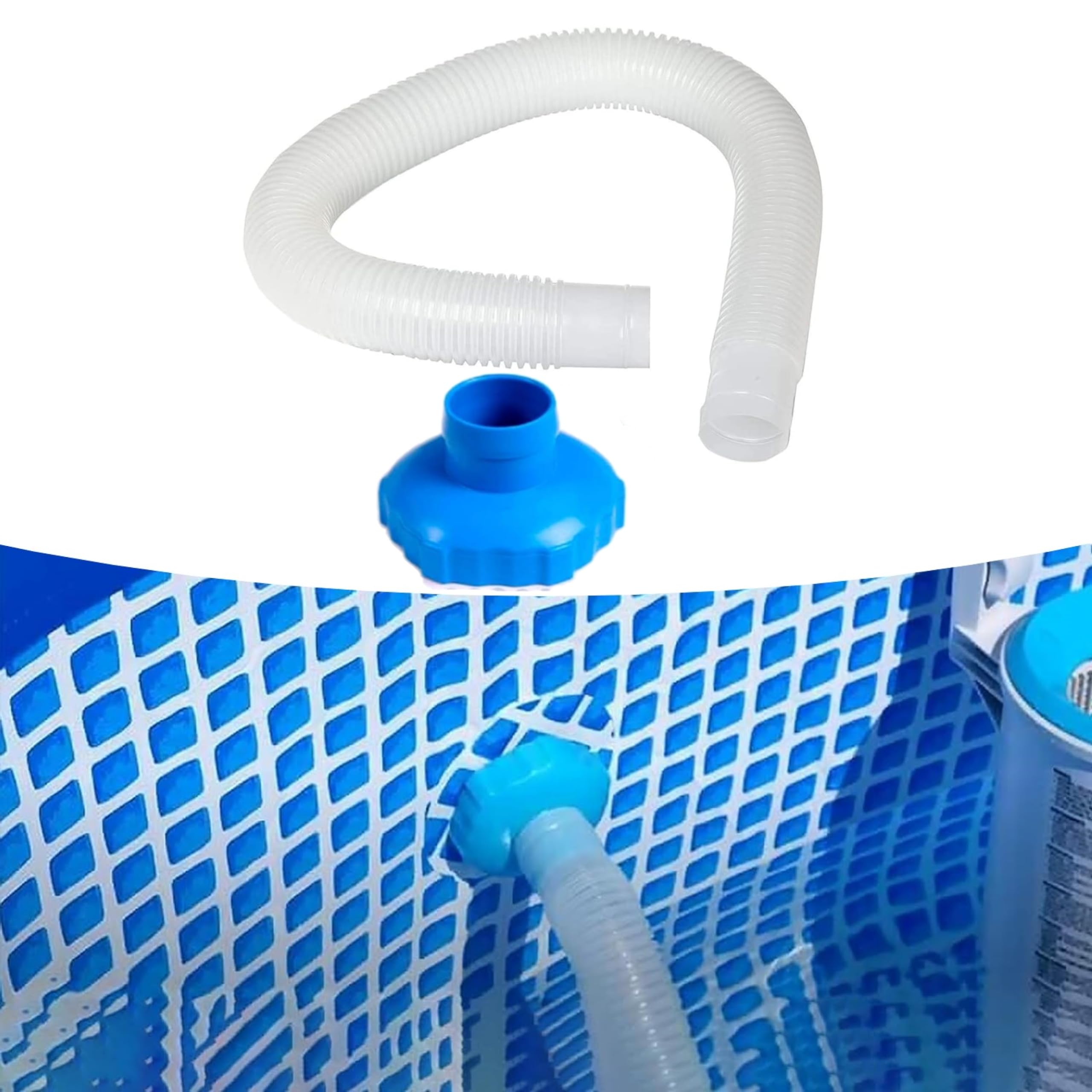 Adaptador Y Manguera De Skimmer para Piscina, Ø 1,5 Pulgadas Intex 25016 Kit Accesorios Tubo para Desnatador Piscina Surface Skimmer de Superficie 28000E, 28335EH