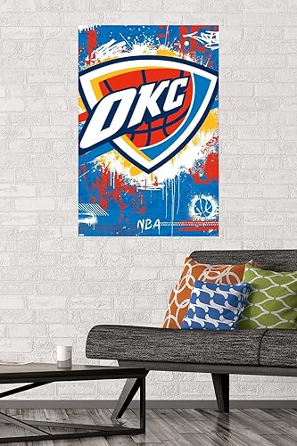 Miniatura 2 de Trends International NBA Oklahoma City Thunder - Póster de pared con logotipo Maximalist 23