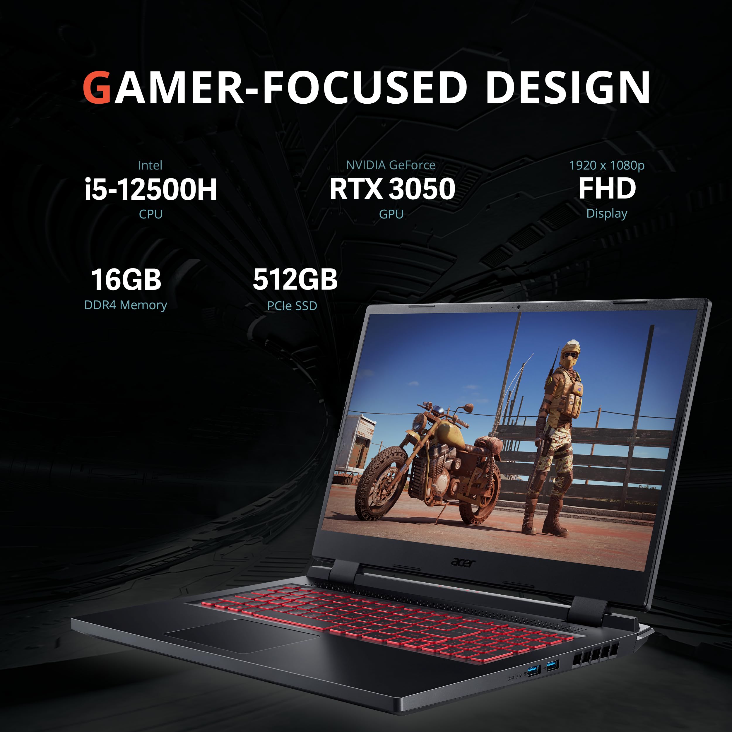 Buy acer 2022 Nitro FHD 144Hz FHD IPS Gaming Laptop, Intel