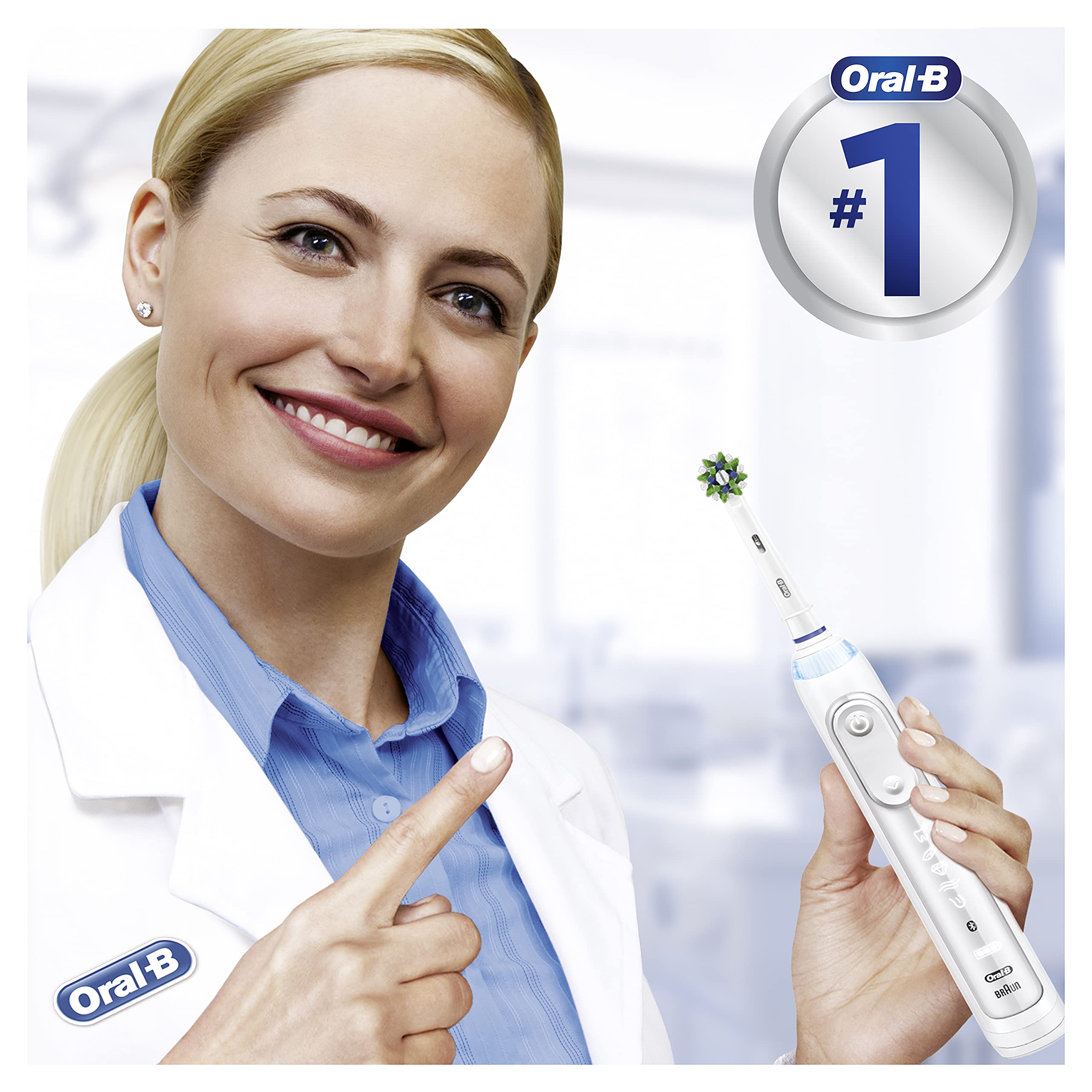 Oral-B 10 x CrossAction Brush Heads with CleanMaximiser Bristles for Superior Cleaning