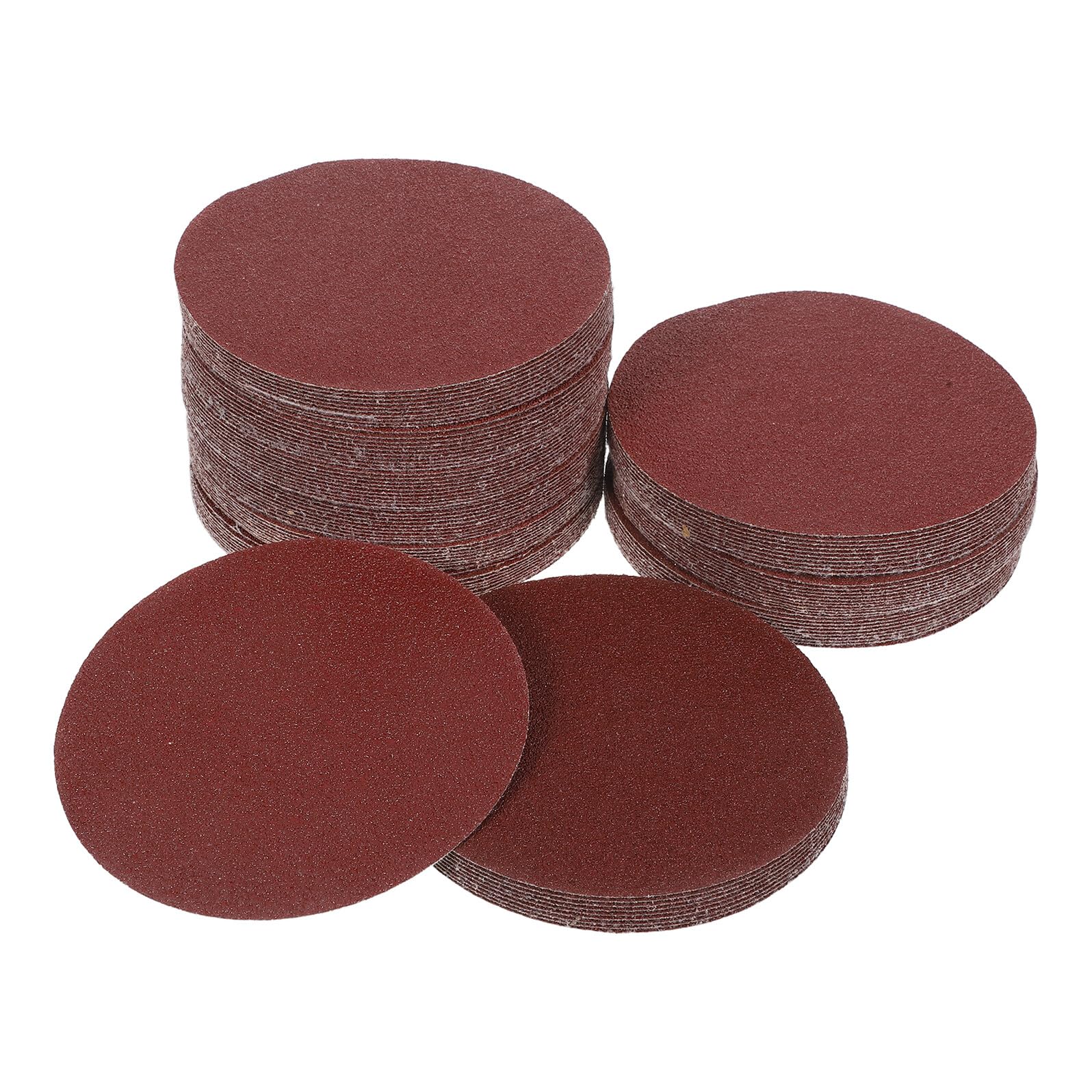 100 piezas Discos de Lijado Discos Abrasivos Granos Almohadillas Duras para Lijadora Orbital y Taladro Sandpaper Redondo para Desbaste y Pulido Muebles y Autos