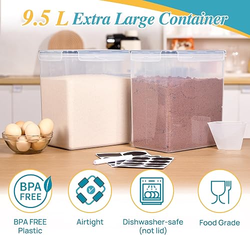 Vtopmart Flour Storage Containers, 2 Pack, another view