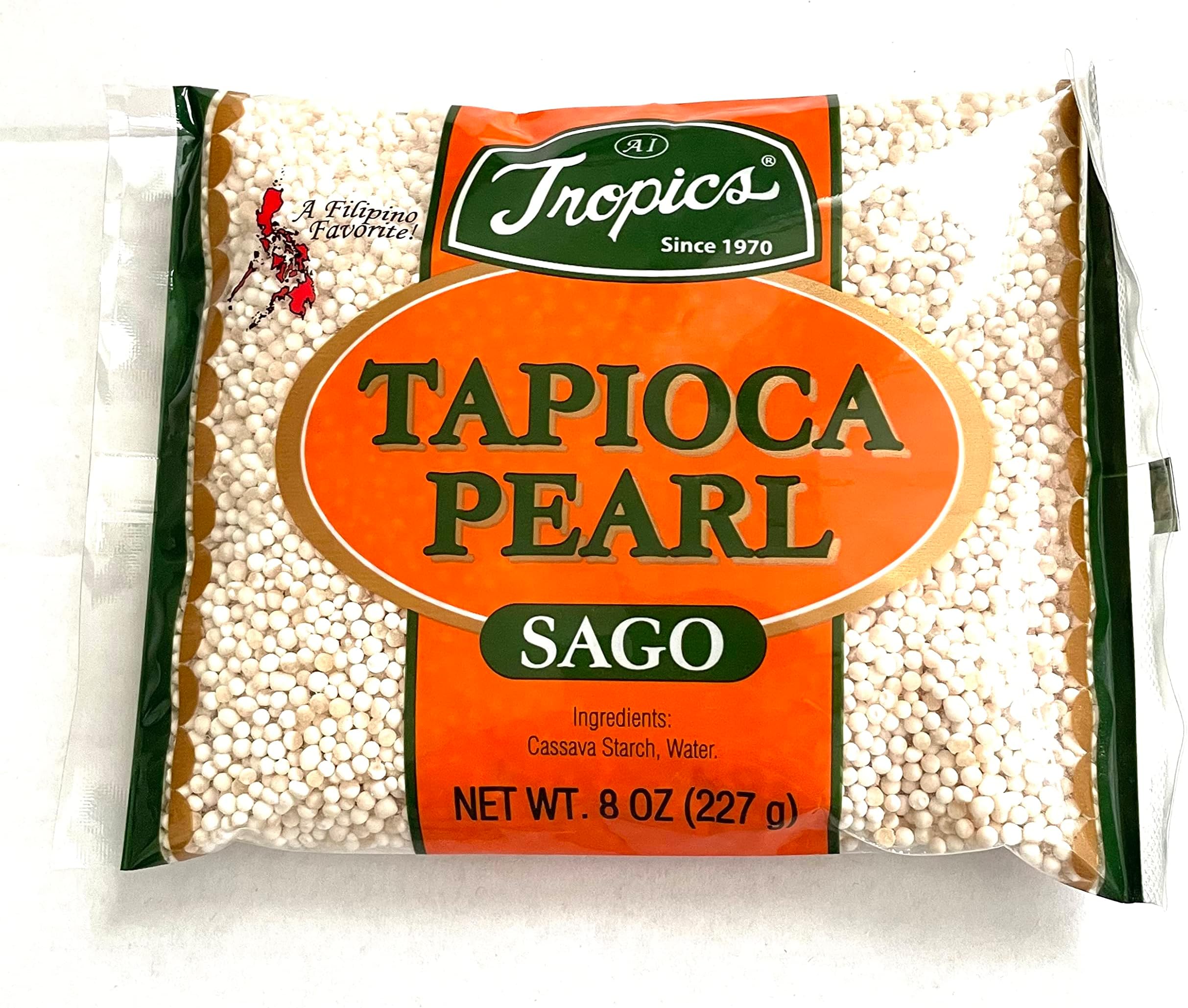Tropics Tapioca Pearl or Sago 8 Oz. Small Pcs