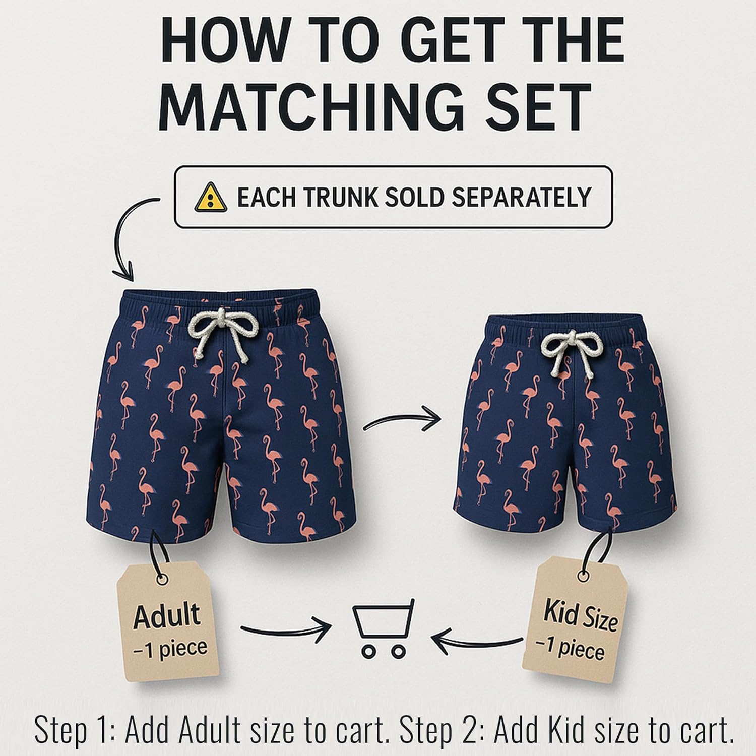 Stivali Father Son Matching Swim Trunks - Modern Swimming Trunk Set - Daddy Son Bathing Suits