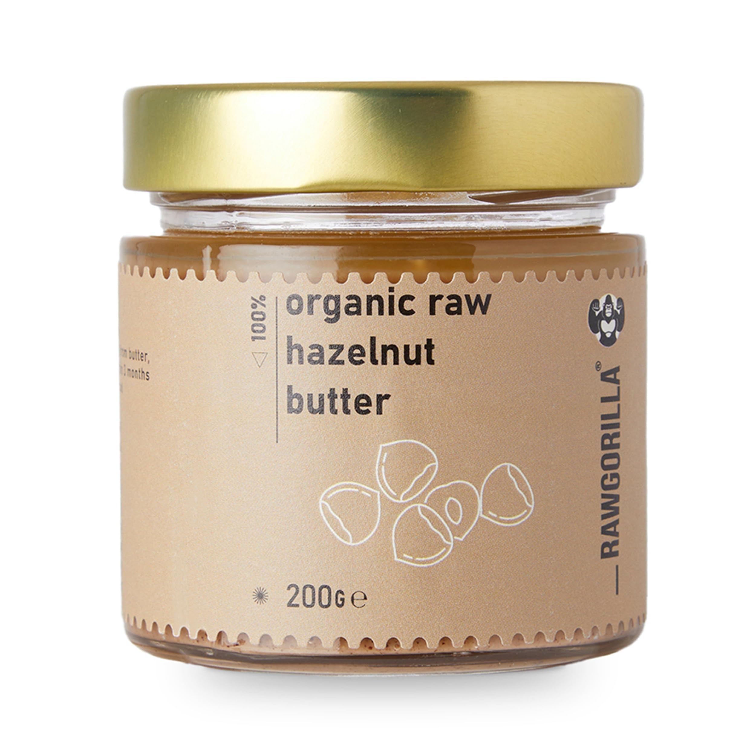 RAWGORILLA Organic Raw Hazelnut Butter 200g