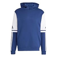 adidas Uomo Squadra25 Sweat Hoody Sweatshirt, Team Navy Blue 2/White