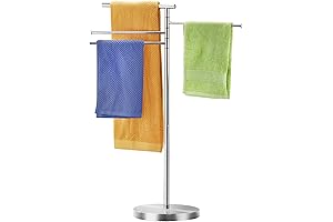 40 Inch Freestanding Standing Towel Rack Bathroom with Base
