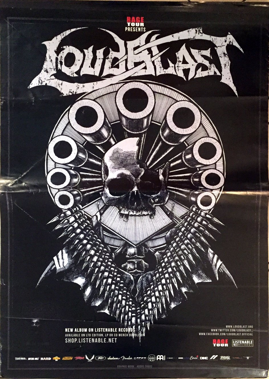 Poster Loudblast grand format 70x100 cm décoration murale en papier