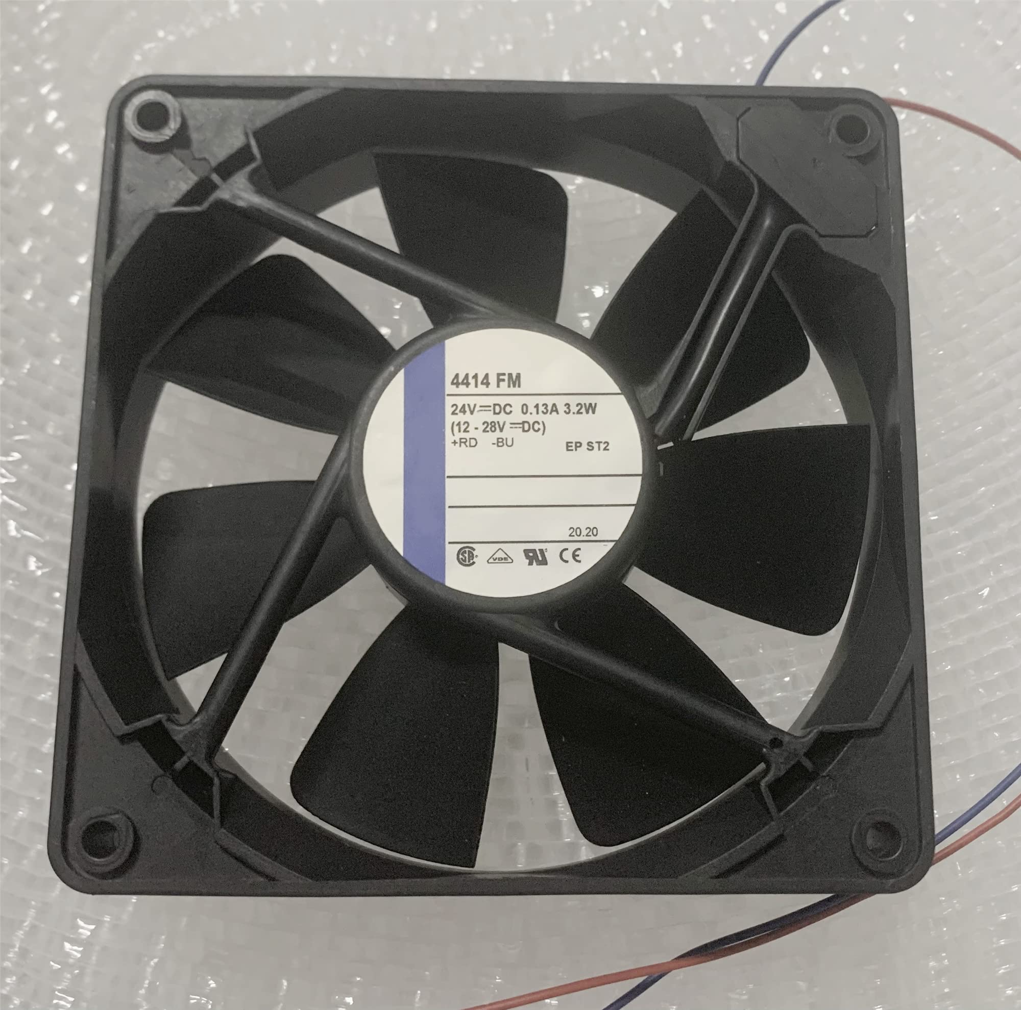 DC24V 0.13A 4414FM 3.2W 12025 12cm 2-Wire Inverter Cooling Fan