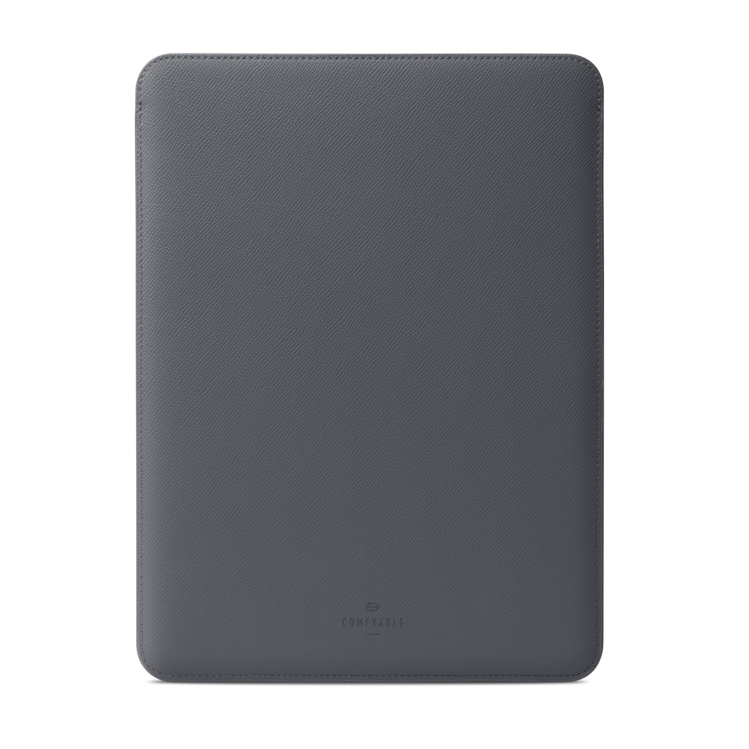 Comfyable Housse Ordinateur Portable 14 Pouces Cuir Véritable Compatible MacBook Pro 14" M5/M4/M3/M2/M1 Pro/Max 2026-2021 Gris foncé