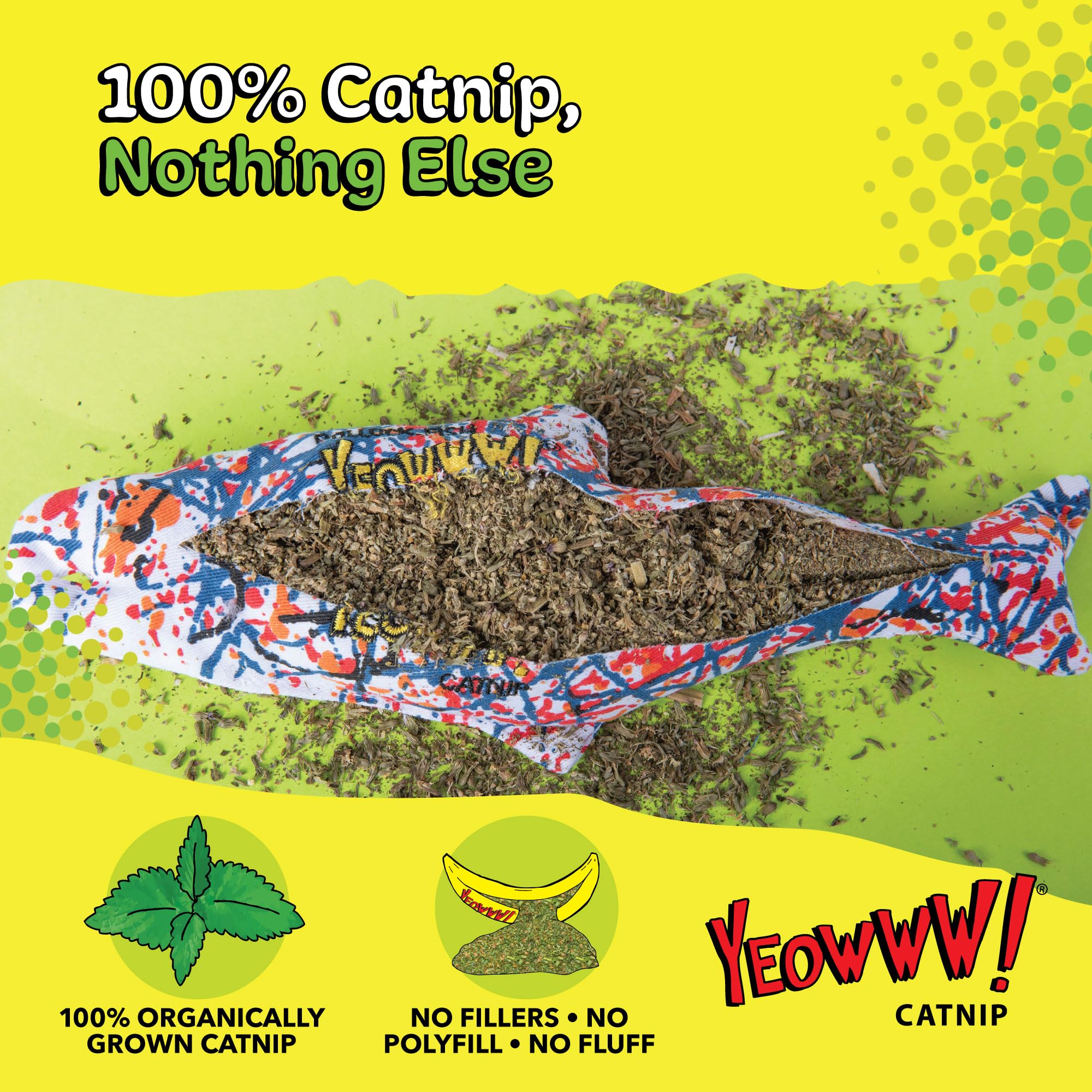 Amazon.com: Yeowww Pollock Fish Catnip Toy : Pet Supplies